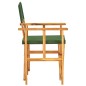 vidaXL Sillas de director 2 uds madera maciza de teca verde vidaXL Sillas de director 2 uds madera maciza de teca verde