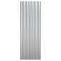 vidaXL Paneles tejado 12 unidades acero recubierto plateado 100x36 cm vidaXL Paneles tejado 12 unidades acero recubierto plateado 100x36 cm