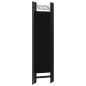 vidaXL Biombo divisor de 5 paneles negro 200x180 cm vidaXL Biombo divisor de 5 paneles negro 200x180 cm
