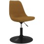 vidaXL Sillas de comedor giratorias 4 unidades terciopelo marrón vidaXL Sillas de comedor giratorias 4 unidades terciopelo marrón