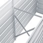 vidaXL Arriate de jardín de acero galvanizado gris 160x40x77 cm vidaXL Arriate de jardín de acero galvanizado gris 160x40x77 cm