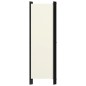 vidaXL Biombo divisor de 4 paneles blanco crema 200x180 cm vidaXL Biombo divisor de 4 paneles blanco crema 200x180 cm