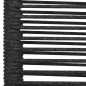 vidaXL Sillas de jardín 4 unidades cuerda de algodón y acero negro vidaXL Sillas de jardín 4 unidades cuerda de algodón y acero negro