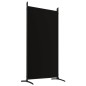 vidaXL Biombo divisor de 5 paneles de tela negro 433x180 cm vidaXL Biombo divisor de 5 paneles de tela negro 433x180 cm