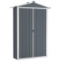 vidaXL Cobertizo de jardín acero galvanizado gris 116x45x175 cm vidaXL Cobertizo de jardín acero galvanizado gris 116x45x175 cm
