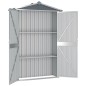 vidaXL Cobertizo de jardín acero galvanizado gris 116x45x175 cm vidaXL Cobertizo de jardín acero galvanizado gris 116x45x175 cm