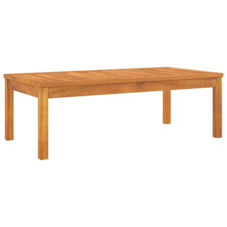vidaXL Mesa de centro de madera maciza de acacia 100x50x33 cm