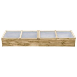 vidaXL Invernadero de madera de pino impregnada 200x50x35 cm