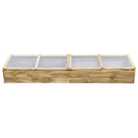 vidaXL Invernadero de madera de pino impregnada 200x50x35 cm