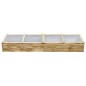 vidaXL Invernadero de madera de pino impregnada 200x50x35 cm