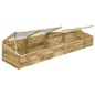 vidaXL Invernadero de madera de pino impregnada 200x50x35 cm