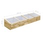 vidaXL Invernadero de madera de pino impregnada 200x50x35 cm