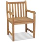 vidaXL Sillas de jardín 2 unidades madera de teca maciza vidaXL Sillas de jardín 2 unidades madera de teca maciza