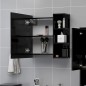 vidaXL Armario de espejo de baño contrachapada negro 62,5x20,5x64 cm vidaXL Armario de espejo de baño contrachapada negro 62,5x20,5x64 cm
