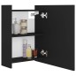 vidaXL Armario de espejo de baño contrachapada negro 62,5x20,5x64 cm vidaXL Armario de espejo de baño contrachapada negro 62,5x20,5x64 cm