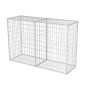 vidaXL Cesta de muro de gaviones acero galvanizado 150x50x100 cm