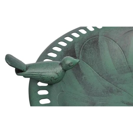 vidaXL Bañera para pájaros con pájaro decorativo
