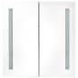 vidaXL Armario de baño con espejo LED blanco brillante 62x14x60 cm vidaXL Armario de baño con espejo LED blanco brillante 62x14x60 cm