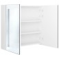 vidaXL Armario de baño con espejo LED blanco brillante 62x14x60 cm vidaXL Armario de baño con espejo LED blanco brillante 62x14x60 cm