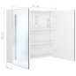 vidaXL Armario de baño con espejo LED blanco brillante 62x14x60 cm vidaXL Armario de baño con espejo LED blanco brillante 62x14x60 cm