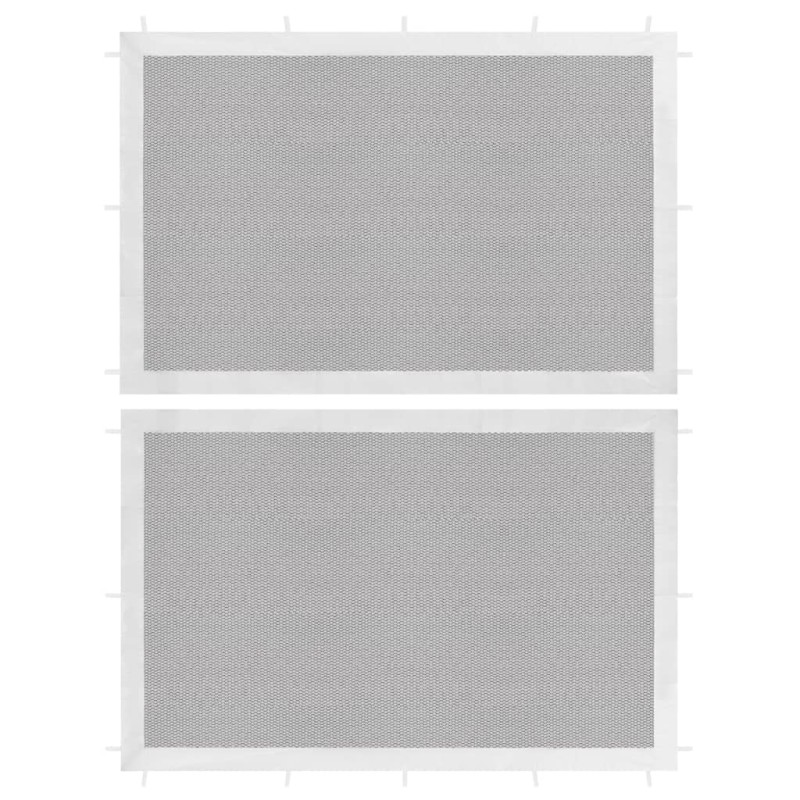 vidaXL Pared lateral de carpa de fiesta 2 uds malla blanco y negra vidaXL Pared lateral de carpa de fiesta 2 uds malla blanco y negra