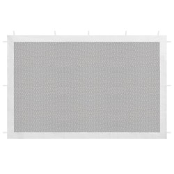 vidaXL Pared lateral de carpa de fiesta 2 uds malla blanco y negra 
