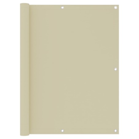vidaXL Toldo para balcón tela oxford crema 120x500 cm
