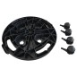 vidaXL Soporte para plantas con ruedas diámetro 30 cm negro 170 kg vidaXL Soporte para plantas con ruedas diámetro 30 cm negro 170 kg