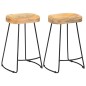 vidaXL Taburetes de cocina gavin 2 unidades madera maciza de mango vidaXL Taburetes de cocina gavin 2 unidades madera maciza de mango