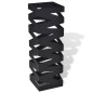 vidaXL Paragüero cuadrado soporte para bastones de acero negro 48,5 cm vidaXL Paragüero cuadrado soporte para bastones de acero negro 48,5 cm