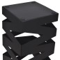 vidaXL Paragüero cuadrado soporte para bastones de acero negro 48,5 cm vidaXL Paragüero cuadrado soporte para bastones de acero negro 48,5 cm