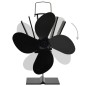 vidaXL Ventilador de estufa accionado por calor 4 aspas negro vidaXL Ventilador de estufa accionado por calor 4 aspas negro