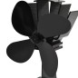 vidaXL Ventilador de estufa accionado por calor 4 aspas negro vidaXL Ventilador de estufa accionado por calor 4 aspas negro