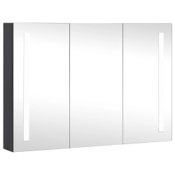 vidaXL Mueble de baño con espejo LED 89x14x62 cm