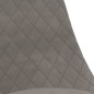vidaXL Sillas de comedor giratorias 4 unidades terciopelo gris claro