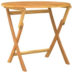 vidaXL Mesa de jardín plegable madera de teca maciza 85x76 cm 