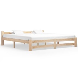 vidaXL Estructura de cama madera maciza de pino 200x200 cm