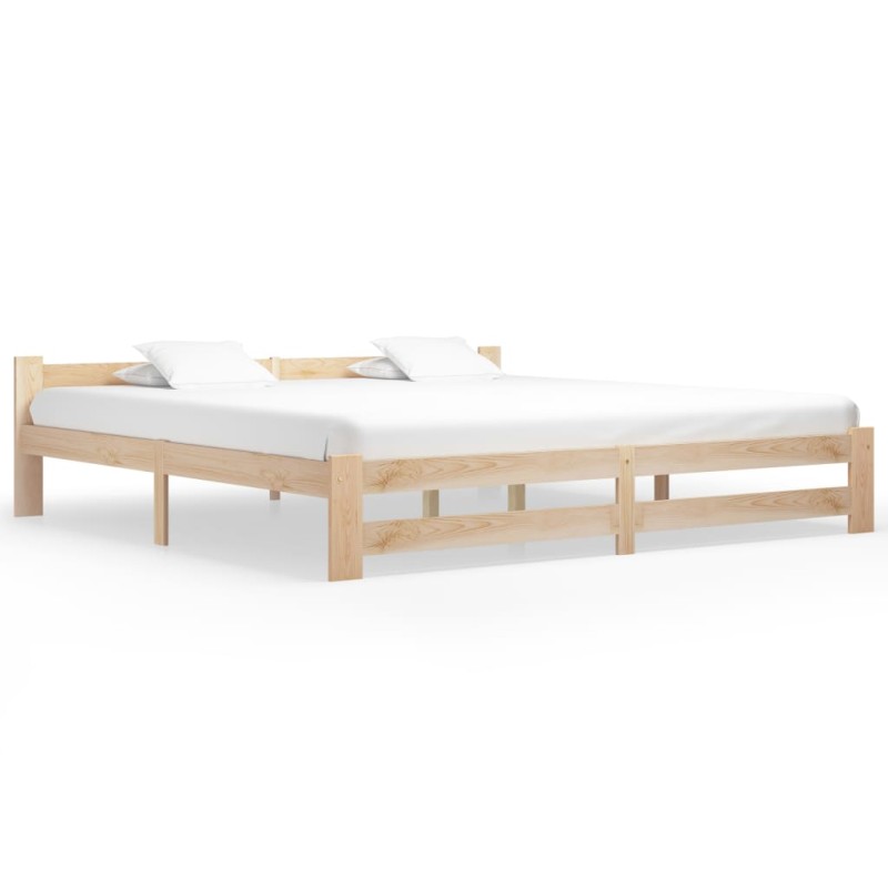 vidaXL Estructura de cama madera maciza de pino 200x200 cm vidaXL Estructura de cama madera maciza de pino 200x200 cm