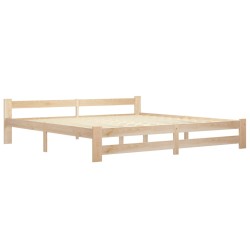 vidaXL Estructura de cama madera maciza de pino 200x200 cm