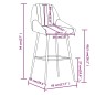 vidaXL Taburete de cocina 2 unidades cuero sintético marrón claro vidaXL Taburete de cocina 2 unidades cuero sintético marrón claro