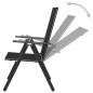 vidaXL Sillas plegables de jardín 4 uds aluminio y textilene negro vidaXL Sillas plegables de jardín 4 uds aluminio y textilene negro