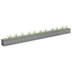 vidaXL Arriate de gaviones de acero galvanizado 450x30x30 cm