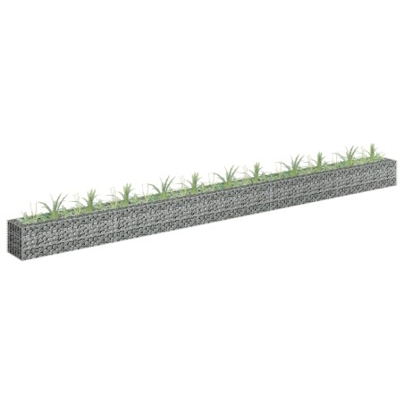 vidaXL Arriate de gaviones de acero galvanizado 450x30x30 cm