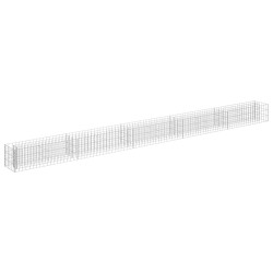 vidaXL Arriate de gaviones de acero galvanizado 450x30x30 cm