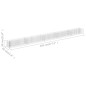 vidaXL Arriate de gaviones de acero galvanizado 450x30x30 cm vidaXL Arriate de gaviones de acero galvanizado 450x30x30 cm