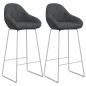 vidaXL Taburetes de barra de cocina 2 unidades terciopelo gris oscuro vidaXL Taburetes de barra de cocina 2 unidades terciopelo gris oscuro