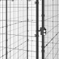 vidaXL Perrera de exterior de acero con techo 110x220x180 cm vidaXL Perrera de exterior de acero con techo 110x220x180 cm