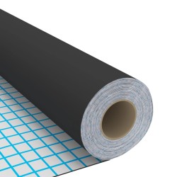 vidaXL Láminas autoadhesivas muebles PVC negro 500x90 cm