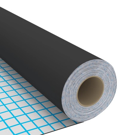 vidaXL Láminas autoadhesivas muebles PVC negro 500x90 cm