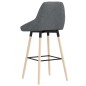 vidaXL Taburetes de cocina 2 unidades tela gris oscuro vidaXL Taburetes de cocina 2 unidades tela gris oscuro